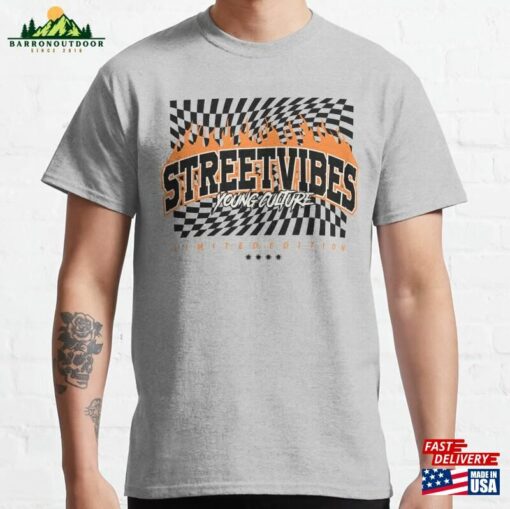 Streetvibes Young Culture Skate With Flames Classic T-Shirt Hoodie