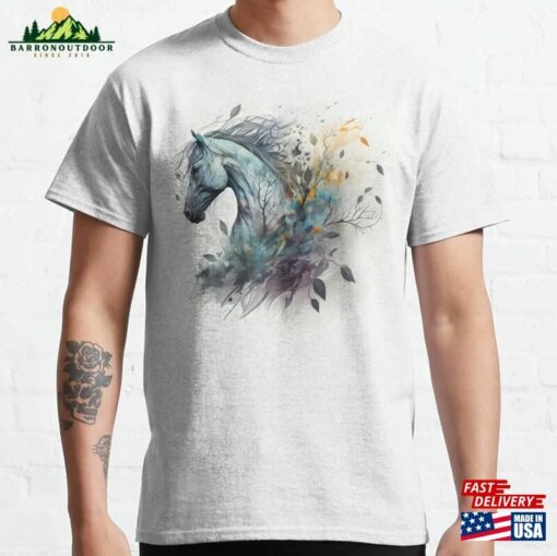 Stunning Illustration Of A Majestic Wild Horse Classic T-Shirt Unisex Sweatshirt