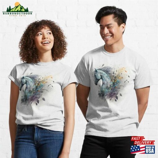 Stunning Illustration Of A Majestic Wild Horse Classic T-Shirt Unisex Sweatshirt