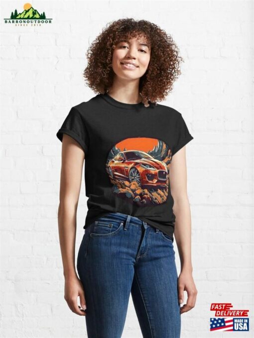 Super Car In The Canyon Classic T-Shirt Unisex