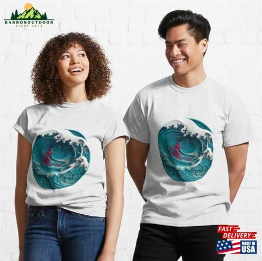 Surf In Art Paper Classic T-Shirt Sweatshirt Hoodie