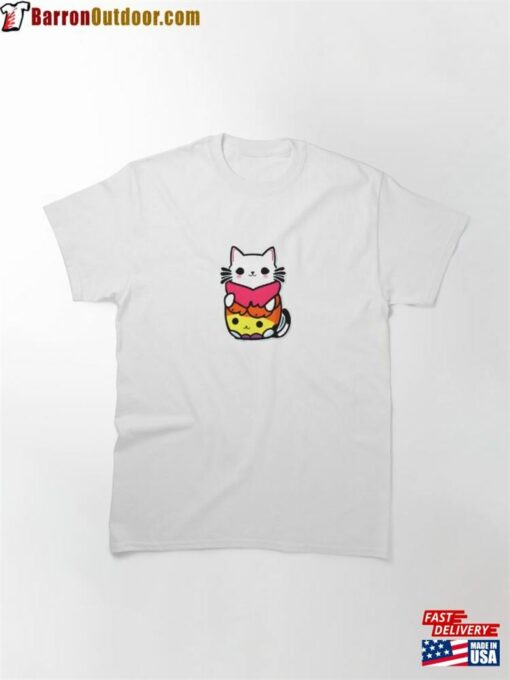 Sushi Cat Cute Kawaii With Fish Classic T-Shirt Hoodie