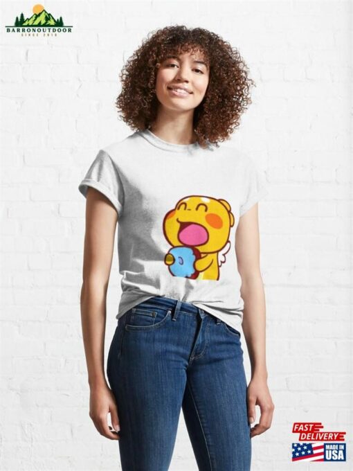 Sweet Qoobee Eating Donut Classic T-Shirt Unisex