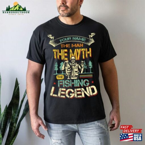 The Man Myth Fishing Legend T Shirt Hoodie 2023 Unisex T-Shirt