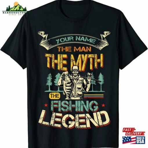 The Man Myth Fishing Legend T Shirt Hoodie 2023 Unisex T-Shirt