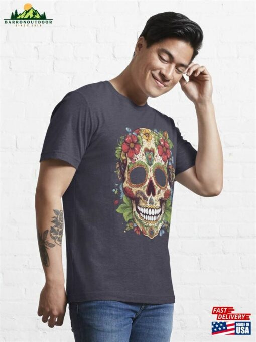 Traditional Sugar Skull Day Of The Dead Essential T-Shirt Hoodie Classic