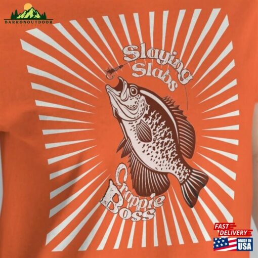 Unisex Crappie Fishing T-Shirt Perfect Birthday Father Classic