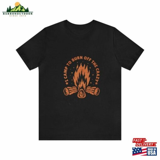 Unisex Oversized Camping Tee Comfortable Retro Cooking Outdoor Fire Logs Shirt Funny Crazy Hiking Quote Top Hoodie T-Shirt