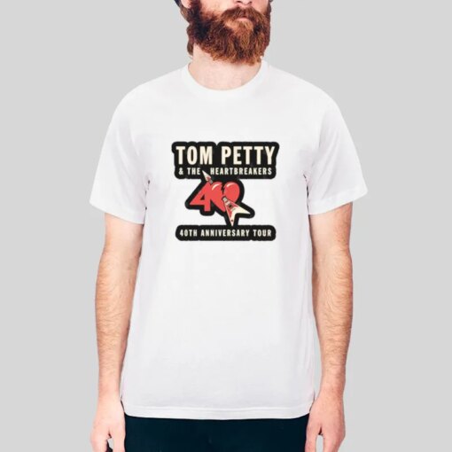 40th Anniversary Tour Tom Petty T Shirts