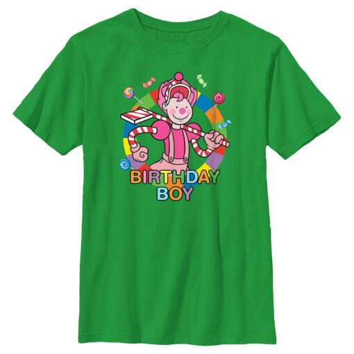 Boy_s Candy Land Mr. Mint Birthday Boy T-Shirt