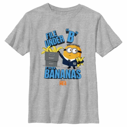 Boy_s Despicable Me 4 Jorge File Under B for Bananas T-Shirt