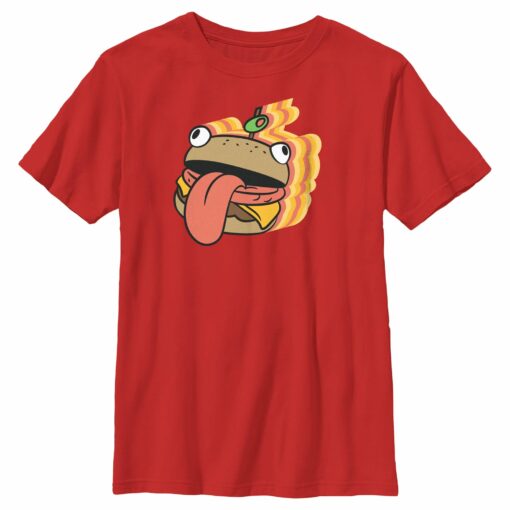 Boy_s Fortnite Durr Burger Sticker T-Shirt