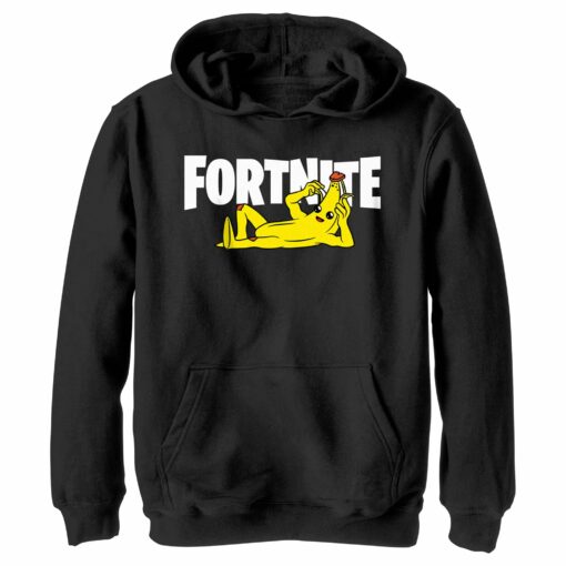 Boy_s Fortnite Peel Yourself Logo Pull Over Hoodie