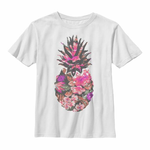 Boy_s Lost Gods Floral Print Pineapple T-Shirt