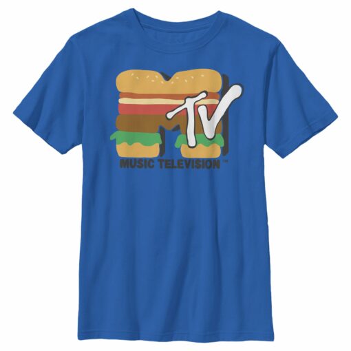 Boy_s MTV Burger Cross Section Logo T-Shirt