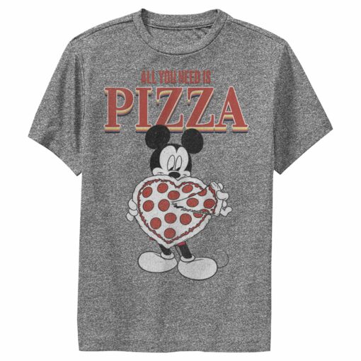 Boy_s Mickey & Friends Mickey Mouse All You Need is Pizza Performance Tee