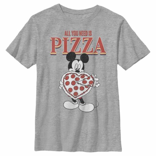 Boy_s Mickey & Friends Mickey Mouse All You Need is Pizza T-Shirt