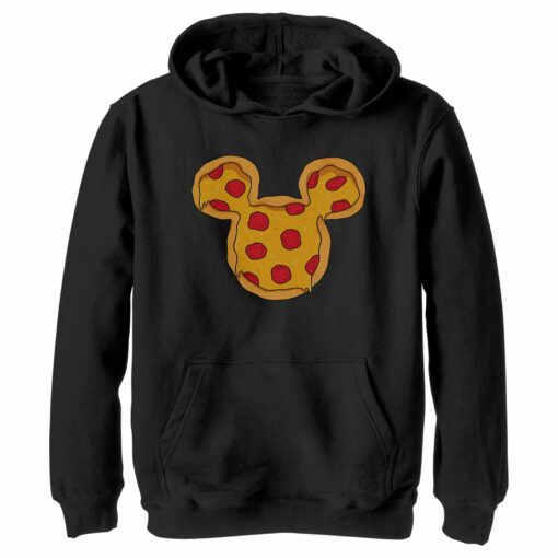 Boy_s Mickey & Friends Mickey Mouse Pizza Silhouette Pull Over Hoodie