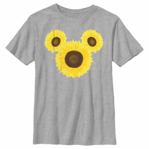 Boy_s Mickey & Friends Mickey Mouse Sunflower Silhouette T-Shirt