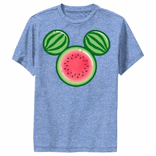 Boy_s Mickey & Friends Mickey Mouse Watermelon Silhouette Performance Tee