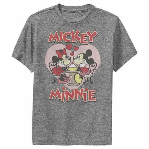 Boy_s Mickey & Friends Mickey and Minnie Share a Sundae Performance Tee