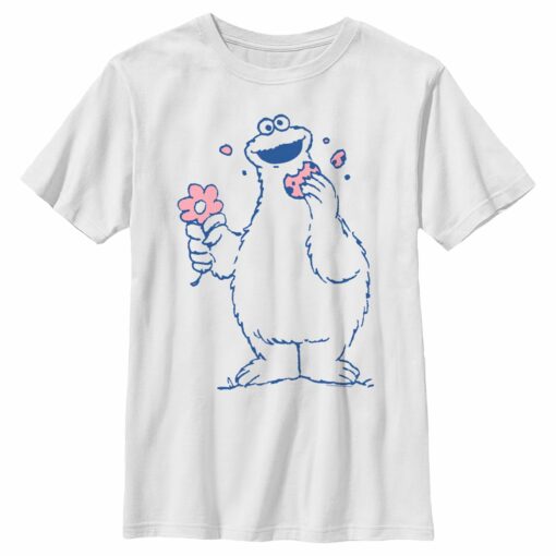 Boy_s Sesame Street Cookie Monster Flower T-Shirt