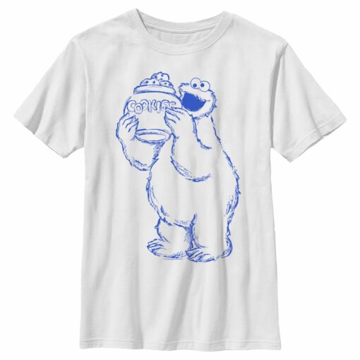 Boy_s Sesame Street Cookie Monster Sketch T-Shirt