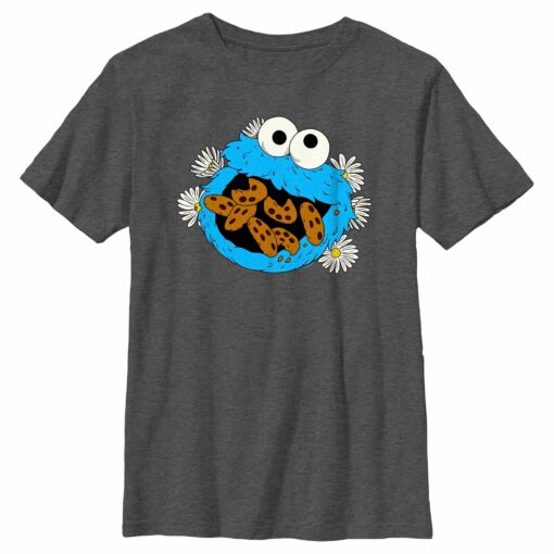 Boy_s Sesame Street Cookie Monster and Daisies T-Shirt