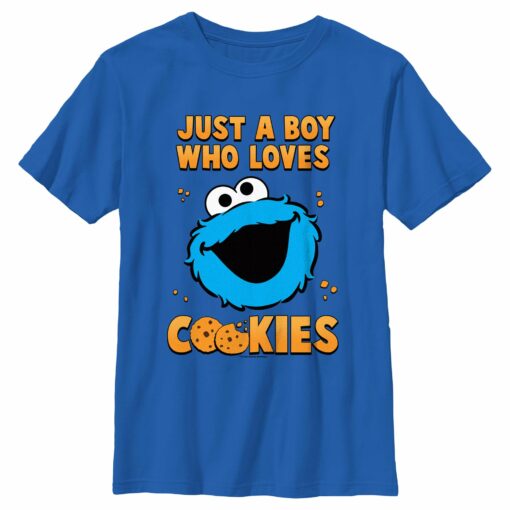 Boy_s Sesame Street Just a Boy Who Loves Cookies T-Shirt