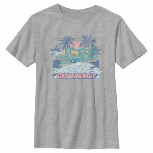 Boy_s Teenage Mutant Ninja Turtles Distressed Tropical Beach T-Shirt