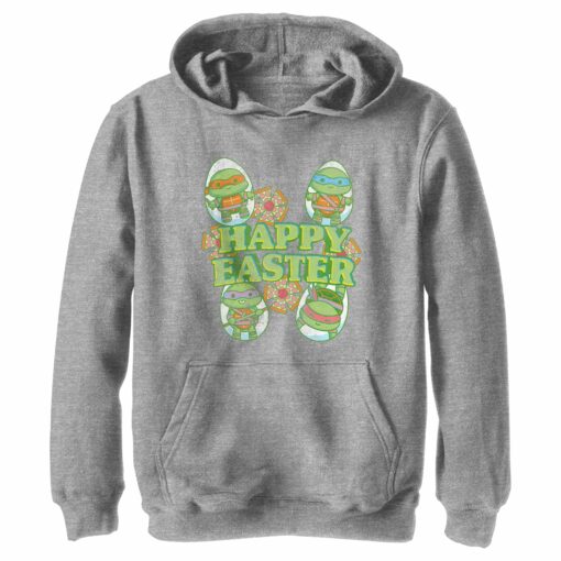 Boy_s Teenage Mutant Ninja Turtles Happy Easter Cute Best Friends Pull Over Hoodie