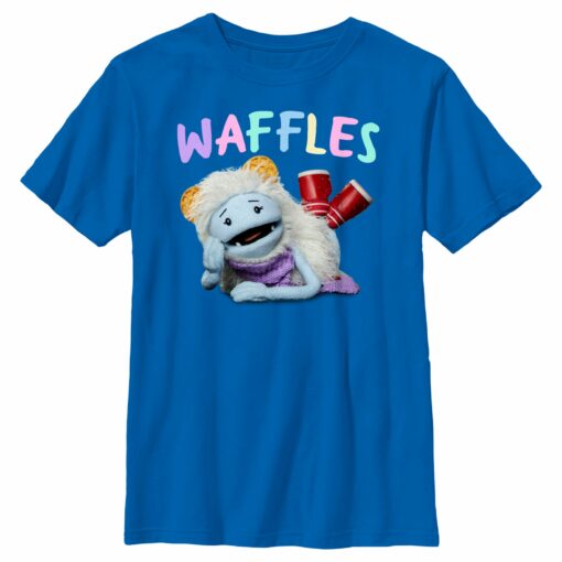 Boy_s Waffles + Mochi Cute Pose T-Shirt