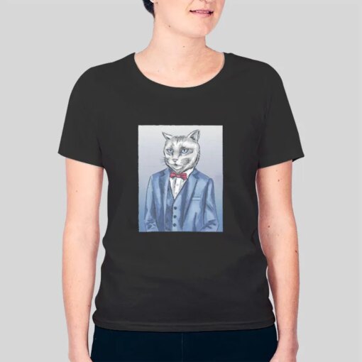 Electerie Cat In A Suit Mr Business Shirt