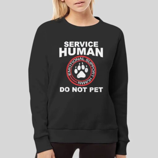 Emotional Support Human Do Not Pet Shirt