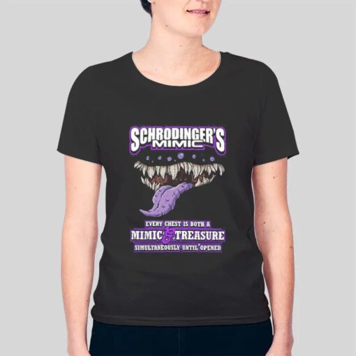 Every Chest Is Both A Mimic And Treasure Halloween Schrodinger’s Mimic Shirt