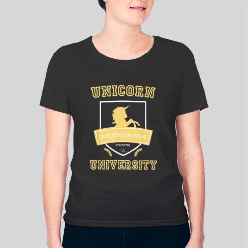 Excellence In Magic Unicorn University Shirt