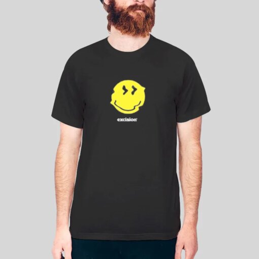 Excision Merch Smiley Emoji Shirt