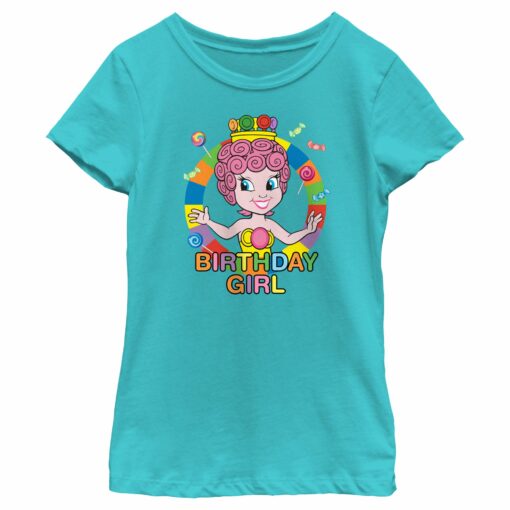 Girl_s Candy Land Princess Lolly Birthday Girl T-Shirt