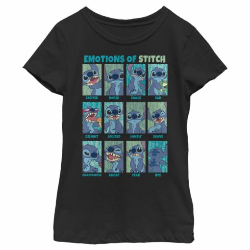 Girl_s Lilo & Stitch Emotions of 626 T-Shirt