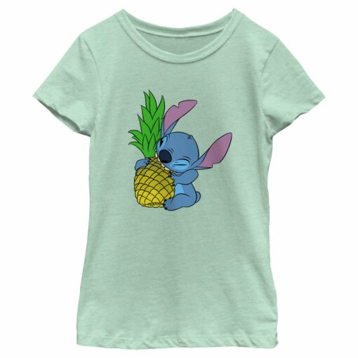 Girl_s Lilo & Stitch Pineapple Lover Stitch T-Shirt