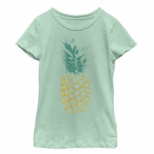 Girl_s Lost Gods Distressed Pineapple T-Shirt