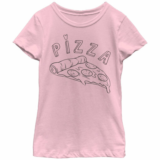 Girl_s Lost Gods Pizza Doodle T-Shirt