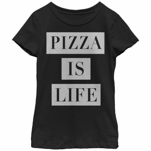 Girl_s Lost Gods Pizza Life T-Shirt