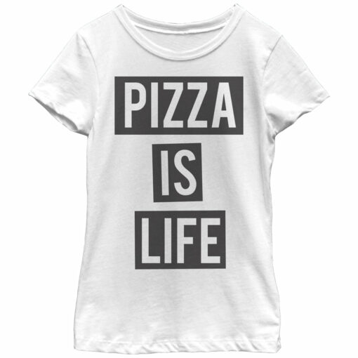 Girl_s Lost Gods Pizza is Life T-Shirt