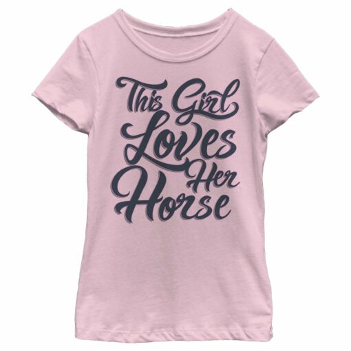 Girl_s Lost Gods This Girl Loves Her Horse T-Shirt