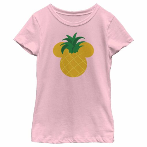 Girl_s Mickey & Friends Mickey Mouse Pineapple Silhouette T-Shirt