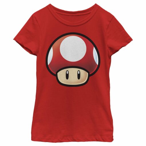 Girl_s Nintendo Mario Mushroom T-Shirt