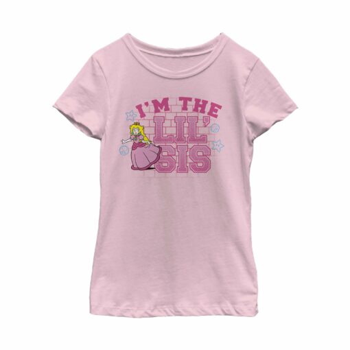 Girl_s Nintendo Princess Peach Lil_ Sis T-Shirt