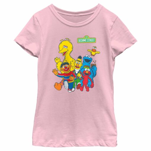 Girl_s Sesame Street Main Group Shot T-Shirt