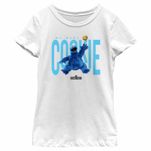 Girl_s Sesame Street Me Want Cookie T-Shirt